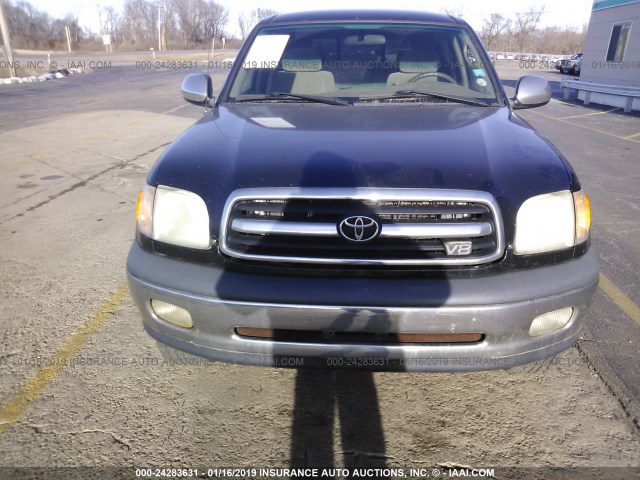 5TBBT44161S130849 - 2001 TOYOTA TUNDRA ACCESS CAB/ACCESS CAB SR5 BLACK photo 6