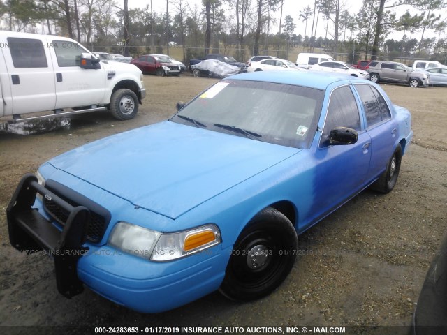 2FAFP71V78X149811 - 2008 FORD CROWN VICTORIA POLICE INTERCEPTOR BLUE photo 2