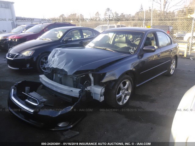 4S3BL626097223597 - 2009 SUBARU LEGACY 2.5I LIMITED BLACK photo 2