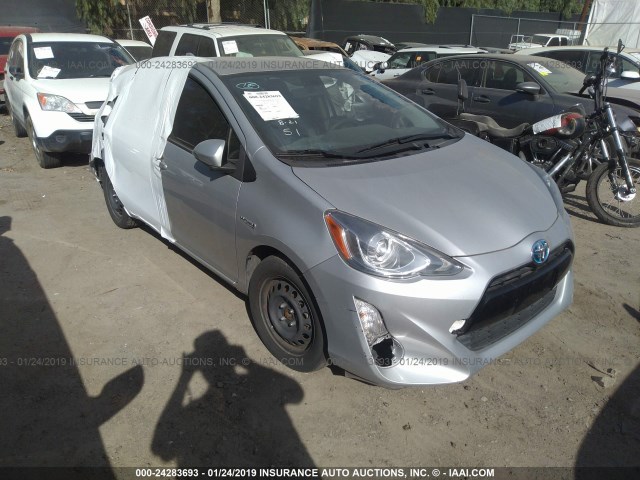 JTDKDTB32F1088400 - 2015 TOYOTA PRIUS C SILVER photo 1