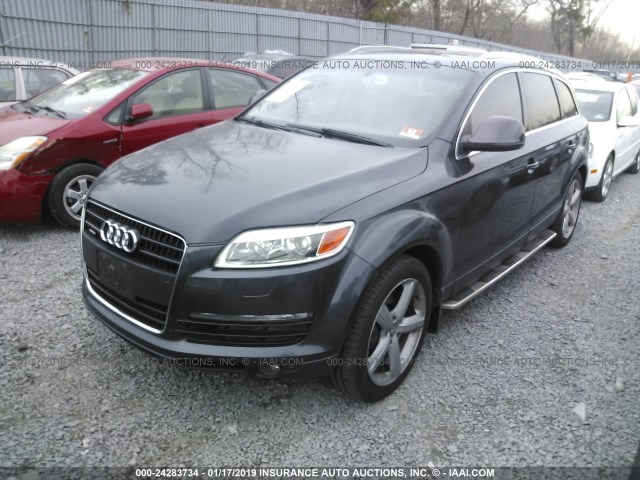 WA1BY74L77D097094 - 2007 AUDI Q7 3.6 QUATTRO PREMIUM GRAY photo 2