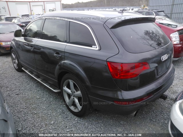 WA1BY74L77D097094 - 2007 AUDI Q7 3.6 QUATTRO PREMIUM GRAY photo 3