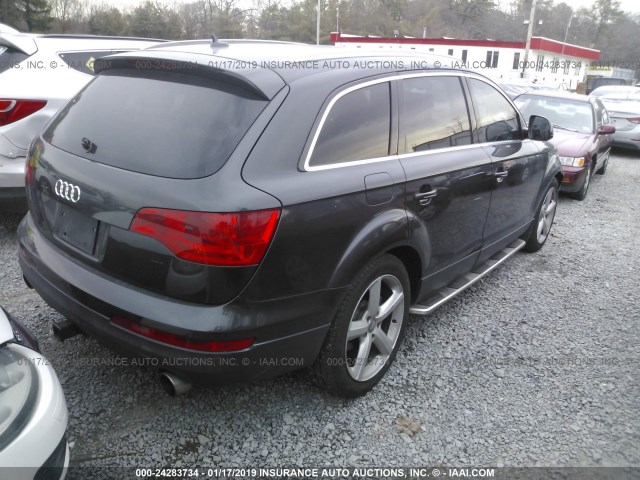 WA1BY74L77D097094 - 2007 AUDI Q7 3.6 QUATTRO PREMIUM GRAY photo 4