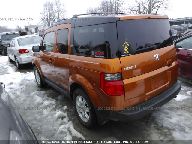 5J6YH28786L012357 - 2006 HONDA ELEMENT EX ORANGE photo 3