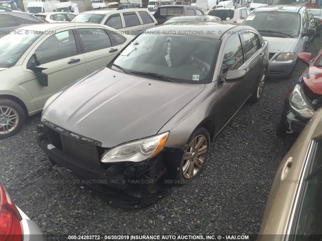 1C3CCBBB1DN515827 - 2013 CHRYSLER 200 TOURING GRAY photo 2