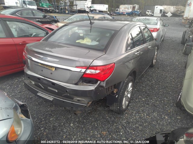 1C3CCBBB1DN515827 - 2013 CHRYSLER 200 TOURING GRAY photo 4