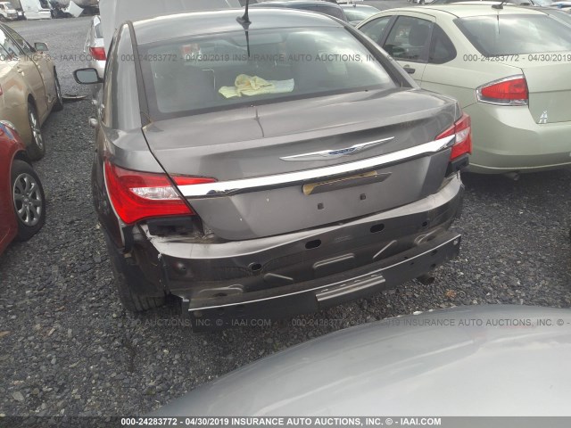 1C3CCBBB1DN515827 - 2013 CHRYSLER 200 TOURING GRAY photo 6