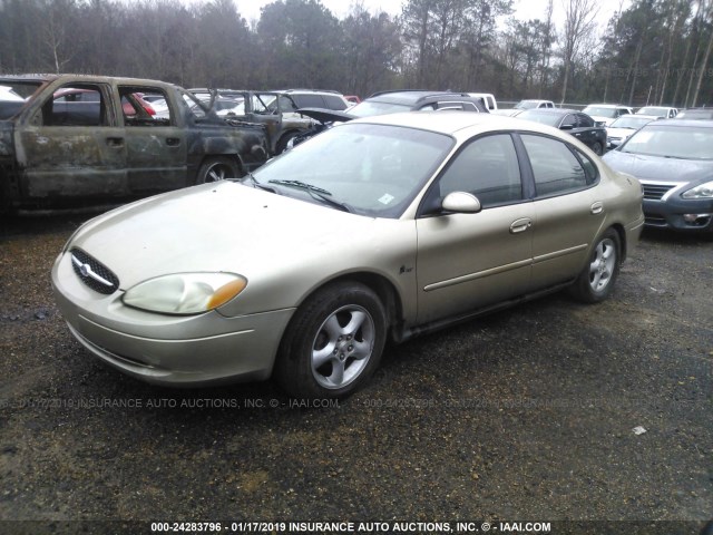 1FAFP5525YA208478 - 2000 FORD TAURUS SES GOLD photo 2