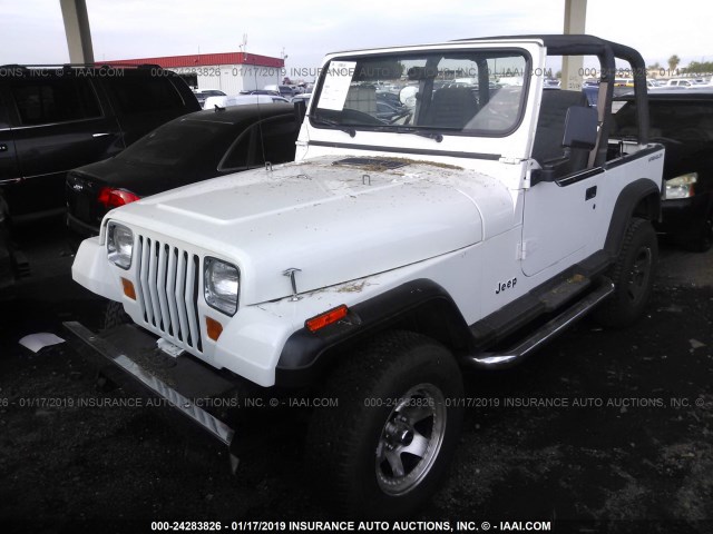 1J4FY29S4PP204315 - 1993 JEEP WRANGLER / YJ  WHITE photo 2