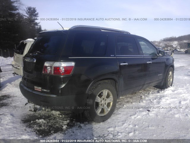 1GKEV23788J139704 - 2008 GMC ACADIA SLT-1 BLACK photo 4