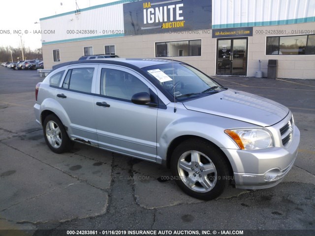 1B3HB48B57D350822 - 2007 DODGE CALIBER SXT SILVER photo 1