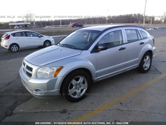 1B3HB48B57D350822 - 2007 DODGE CALIBER SXT SILVER photo 2