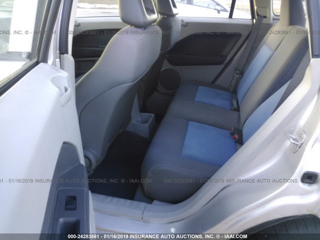 1B3HB48B57D350822 - 2007 DODGE CALIBER SXT SILVER photo 8