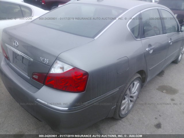 JNKAY01E88M604373 - 2008 INFINITI M35 SPORT GRAY photo 6