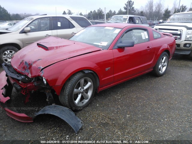 1ZVFT82H965216506 - 2006 FORD MUSTANG GT RED photo 2