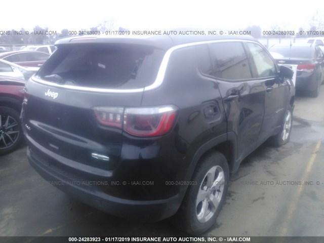 3C4NJDBBXKT597253 - 2019 JEEP COMPASS LATITUDE BLACK photo 4