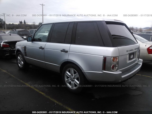 SALME11494A147212 - 2004 LAND ROVER RANGE ROVER HSE SILVER photo 3