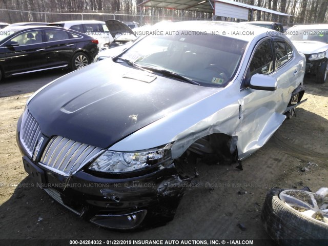 1LNHM94R19G614091 - 2009 LINCOLN MKS BLUE photo 6