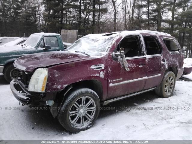 1GYFK63877R288687 - 2007 CADILLAC ESCALADE LUXURY RED photo 2