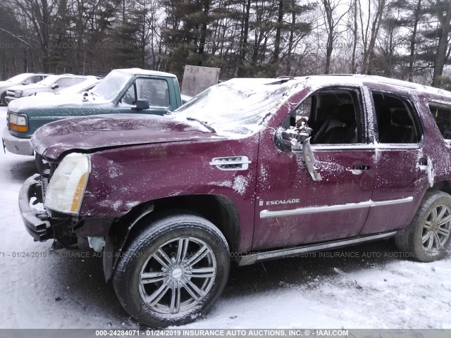 1GYFK63877R288687 - 2007 CADILLAC ESCALADE LUXURY RED photo 6