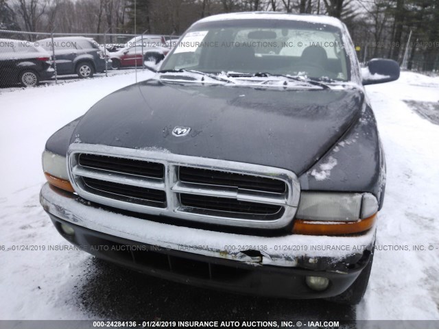 1D7HG42N13S265376 - 2003 DODGE DAKOTA SLT GRAY photo 6