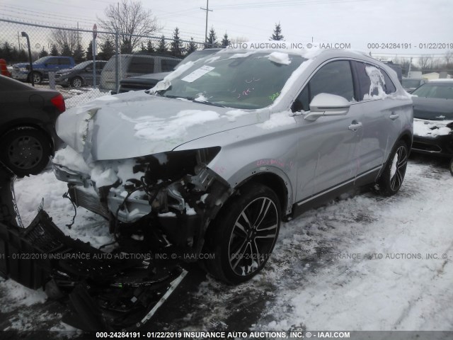 5LMTJ3DH5HUL33061 - 2017 LINCOLN MKC RESERVE SILVER photo 2