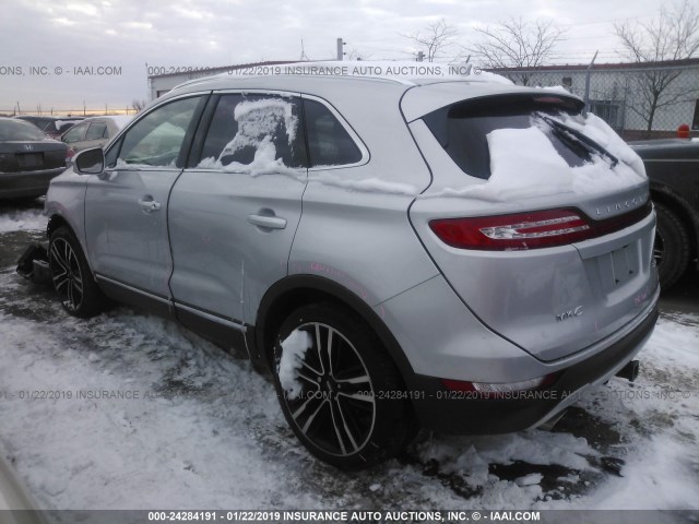 5LMTJ3DH5HUL33061 - 2017 LINCOLN MKC RESERVE SILVER photo 3