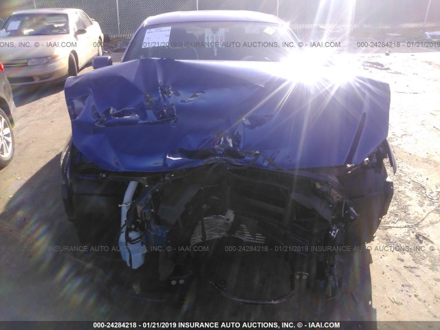 1FA6P8TH4G5263830 - 2016 FORD MUSTANG BLUE photo 6