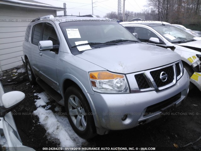 5N1BA0ND6BN600766 - 2011 NISSAN ARMADA SV/SL/PLATINUM SILVER photo 1