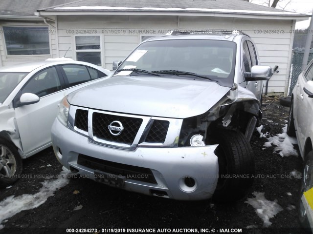 5N1BA0ND6BN600766 - 2011 NISSAN ARMADA SV/SL/PLATINUM SILVER photo 2