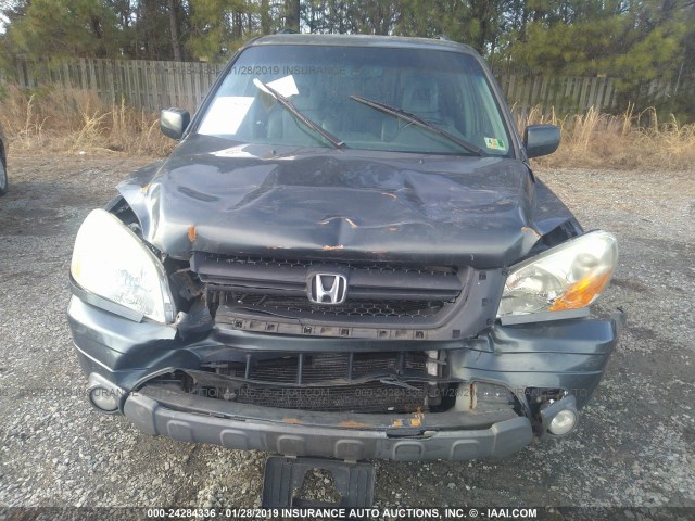 2HKYF18573H593015 - 2003 HONDA PILOT EXL BLUE photo 10