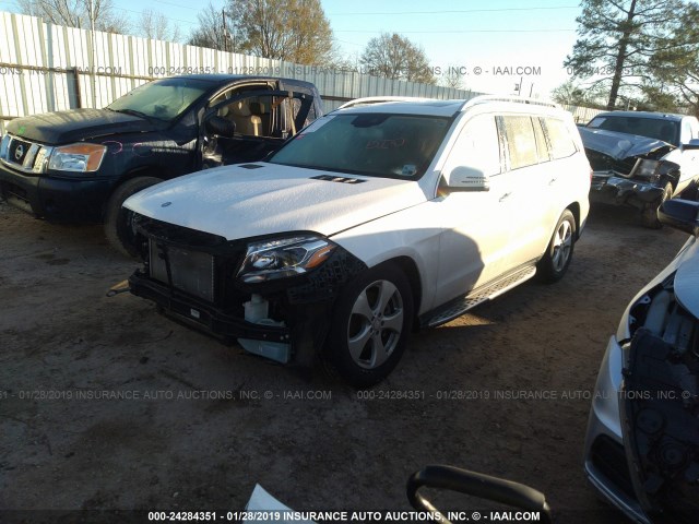 4JGDF6EEXHA764849 - 2017 MERCEDES-BENZ GLS 450 4MATIC WHITE photo 2