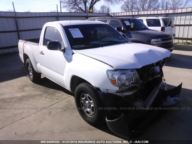 5TFNX4CNXBX005748 - 2011 TOYOTA TACOMA WHITE photo 1