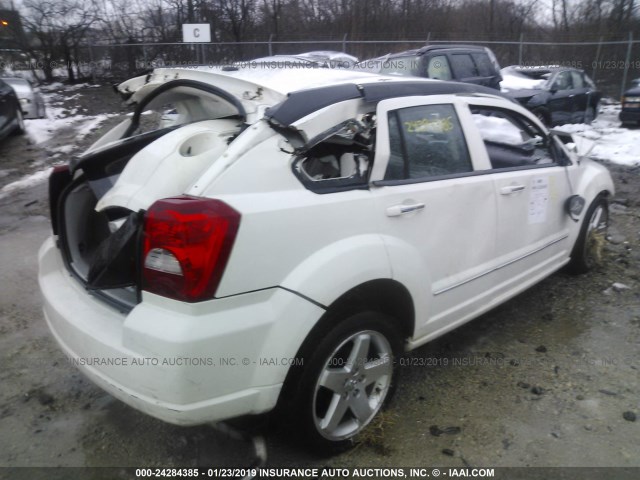 1B3HE78KX7D322216 - 2007 DODGE CALIBER R/T WHITE photo 4