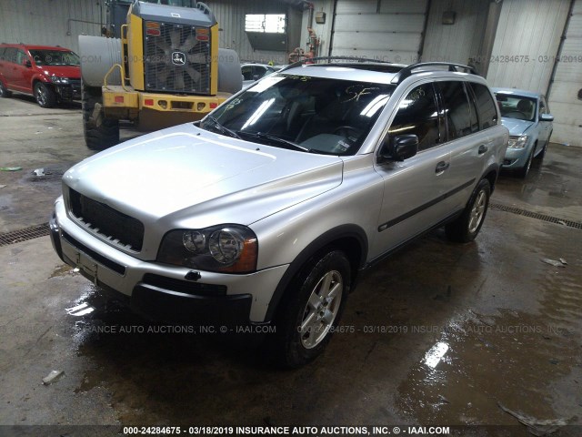 YV1CZ911251146457 - 2005 VOLVO XC90 T6 SILVER photo 2