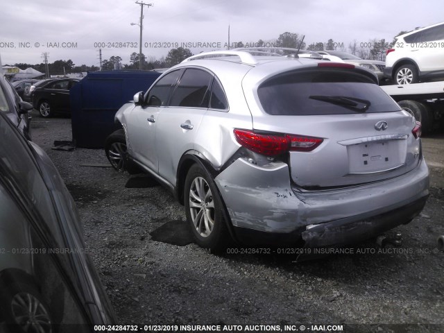 JN8AS1MW4AM854877 - 2010 INFINITI FX35 SILVER photo 3