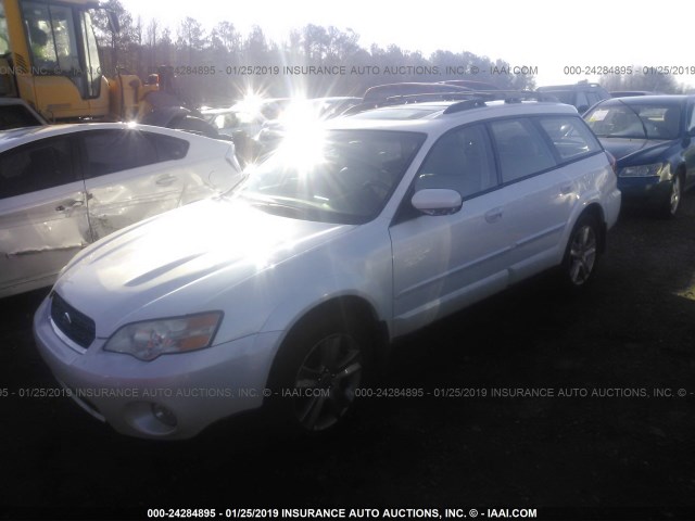 4S4BP86C074307459 - 2007 SUBARU LEGACY OUTBACK 3.0R LL BEAN WHITE photo 2