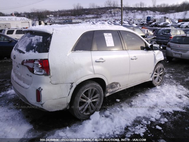 5XYKWDA79FG571113 - 2015 KIA SORENTO SX/SX LIMITED WHITE photo 4