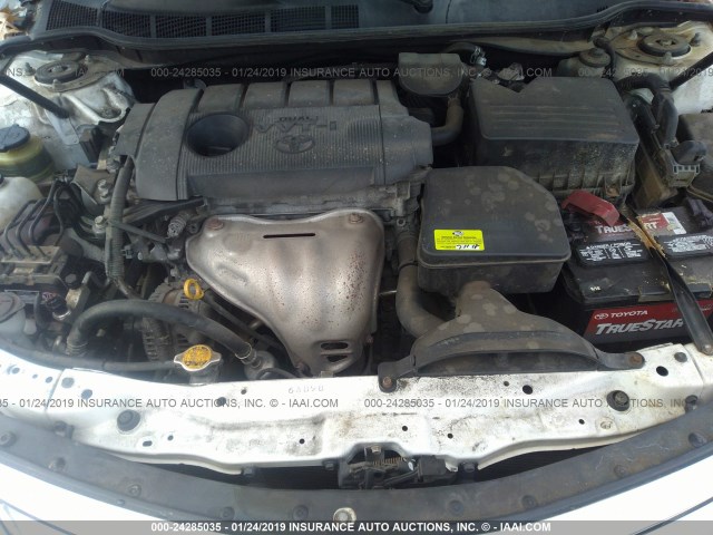 4T1BF3EK8BU624106 - 2011 TOYOTA CAMRY SE/LE/XLE 白色 照片 10