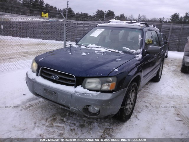 JF1SG676X5H750652 - 2005 SUBARU FORESTER 2.5XS LL BEAN BLUE photo 2