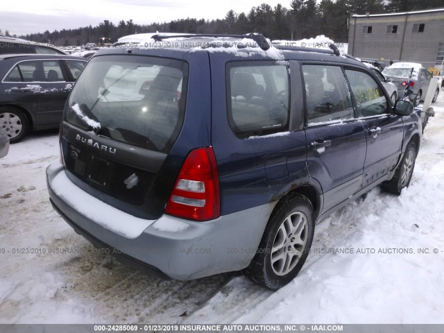 JF1SG676X5H750652 - 2005 SUBARU FORESTER 2.5XS LL BEAN BLUE photo 6