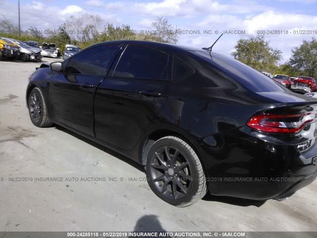 1C3CDFBB5GD504747 - 2016 DODGE DART SXT BLACK photo 3