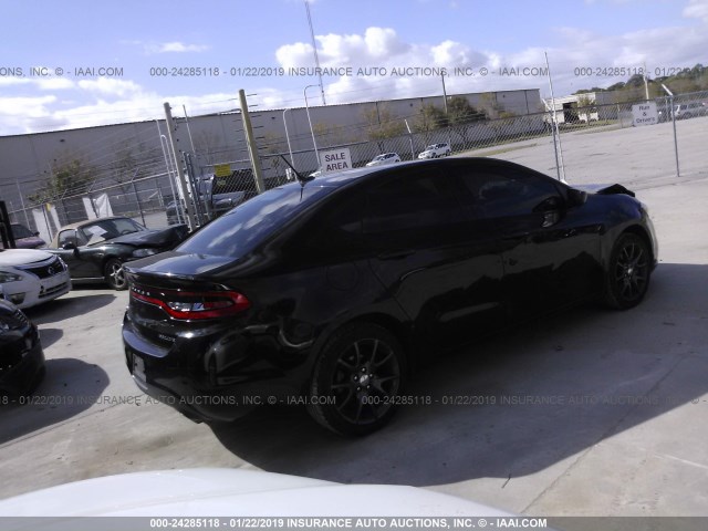 1C3CDFBB5GD504747 - 2016 DODGE DART SXT BLACK photo 4