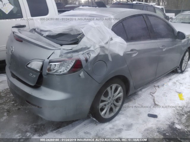 JM1BL1S53A1144281 - 2010 MAZDA 3 S SILVER photo 4