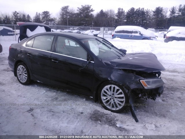 3VWGZ7AJ8BM373515 - 2011 VOLKSWAGEN JETTA SEL BLACK photo 1