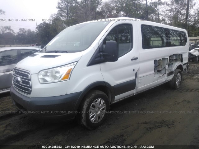 1FBZX2ZM1FKA94430 - 2015 FORD TRANSIT T-350 WHITE photo 2