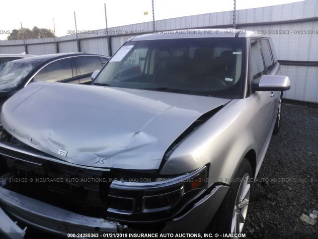 2FMHK6D86KBA06091 - 2019 FORD FLEX LIMITED GRAY photo 2