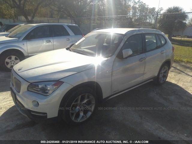 WBAVM5C57EVV93104 - 2014 BMW X1 XDRIVE35I WHITE photo 2