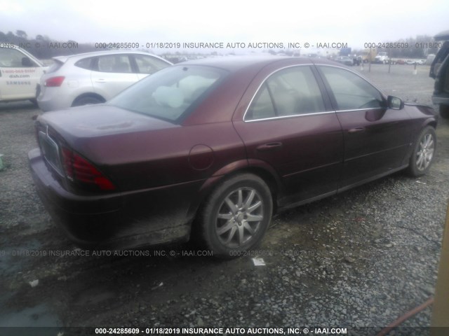 1LNHM87A41Y638710 - 2001 LINCOLN LS BURGUNDY photo 4