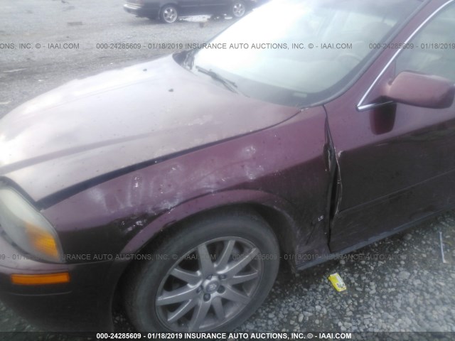 1LNHM87A41Y638710 - 2001 LINCOLN LS BURGUNDY photo 6